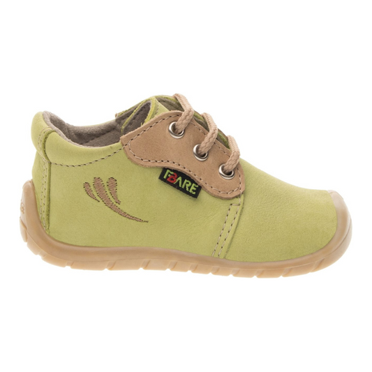 Green leather shoes