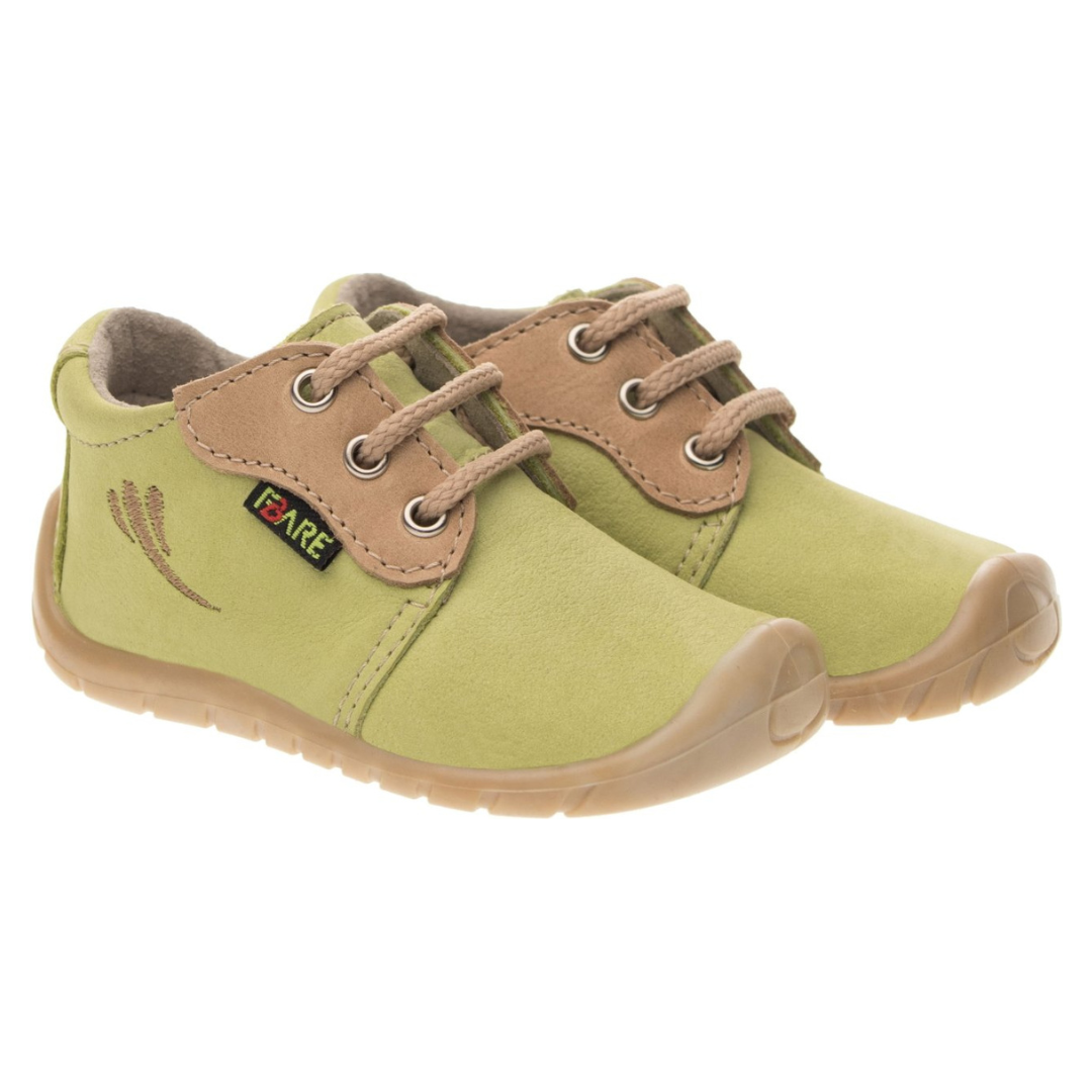 Scarpine in pelle verde