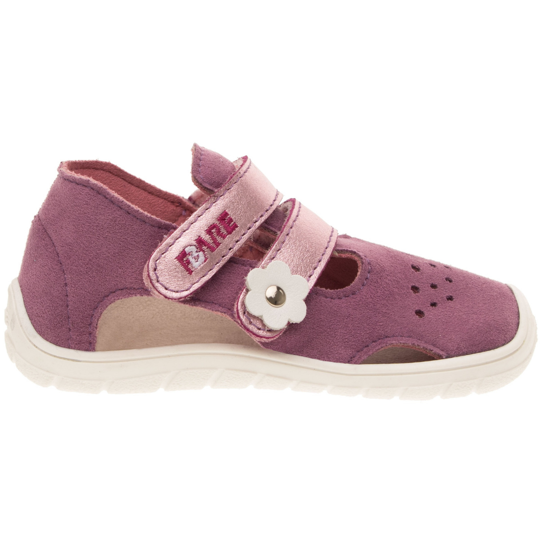 Sandaletti in tessuto rosa