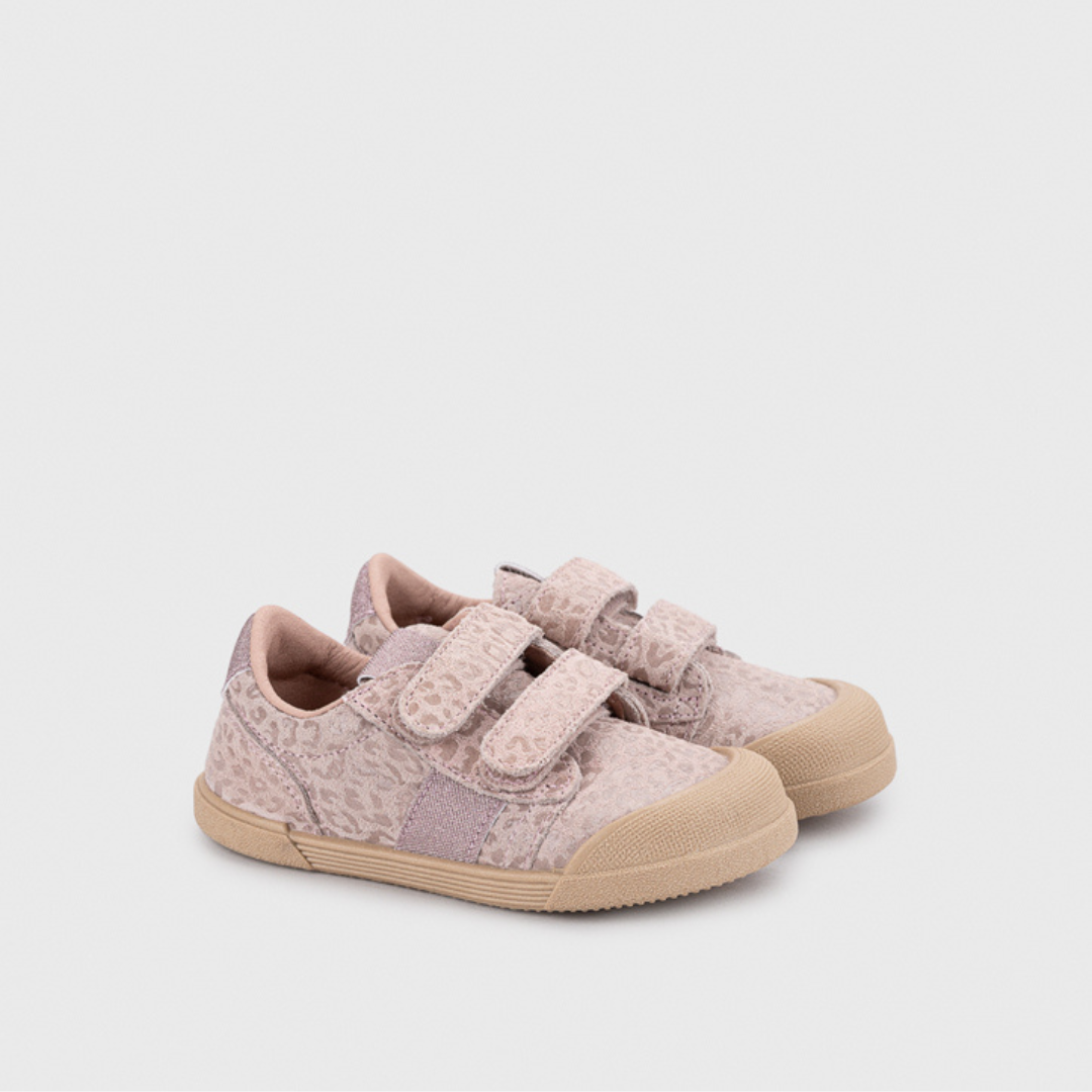 Tennis Leo Rosa in pelle MEDIUM
