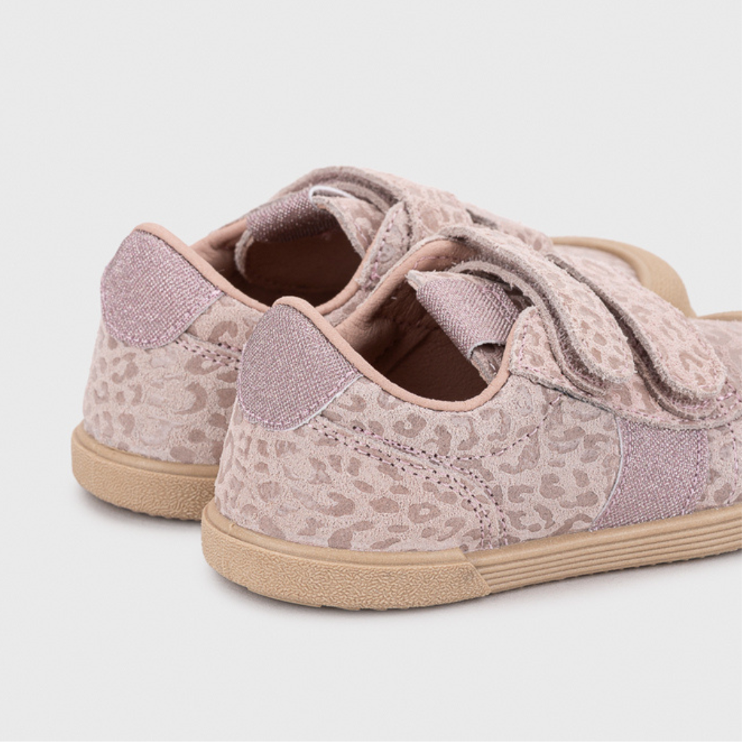 Tennis Leo Rosa in pelle MEDIUM