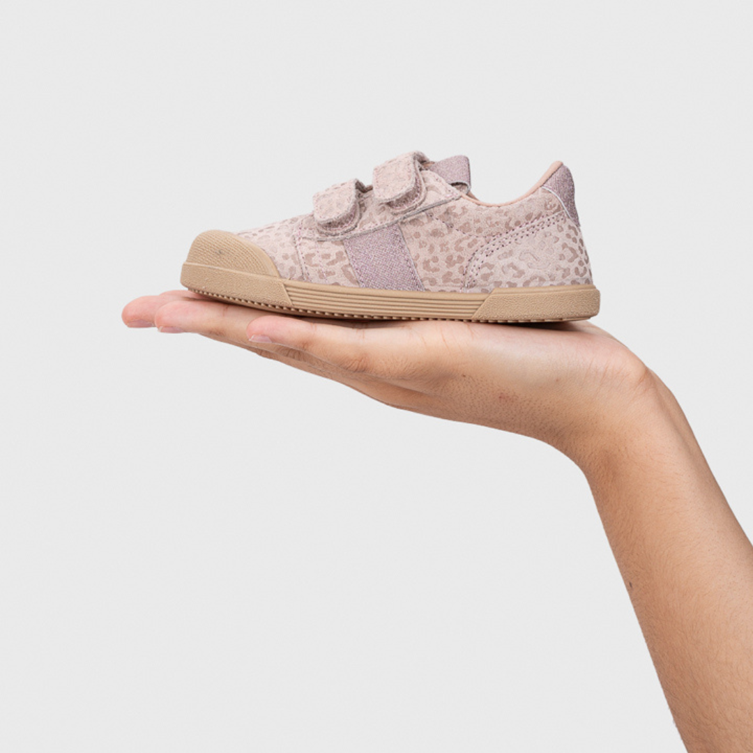 Tennis Leo Rosa in pelle MEDIUM