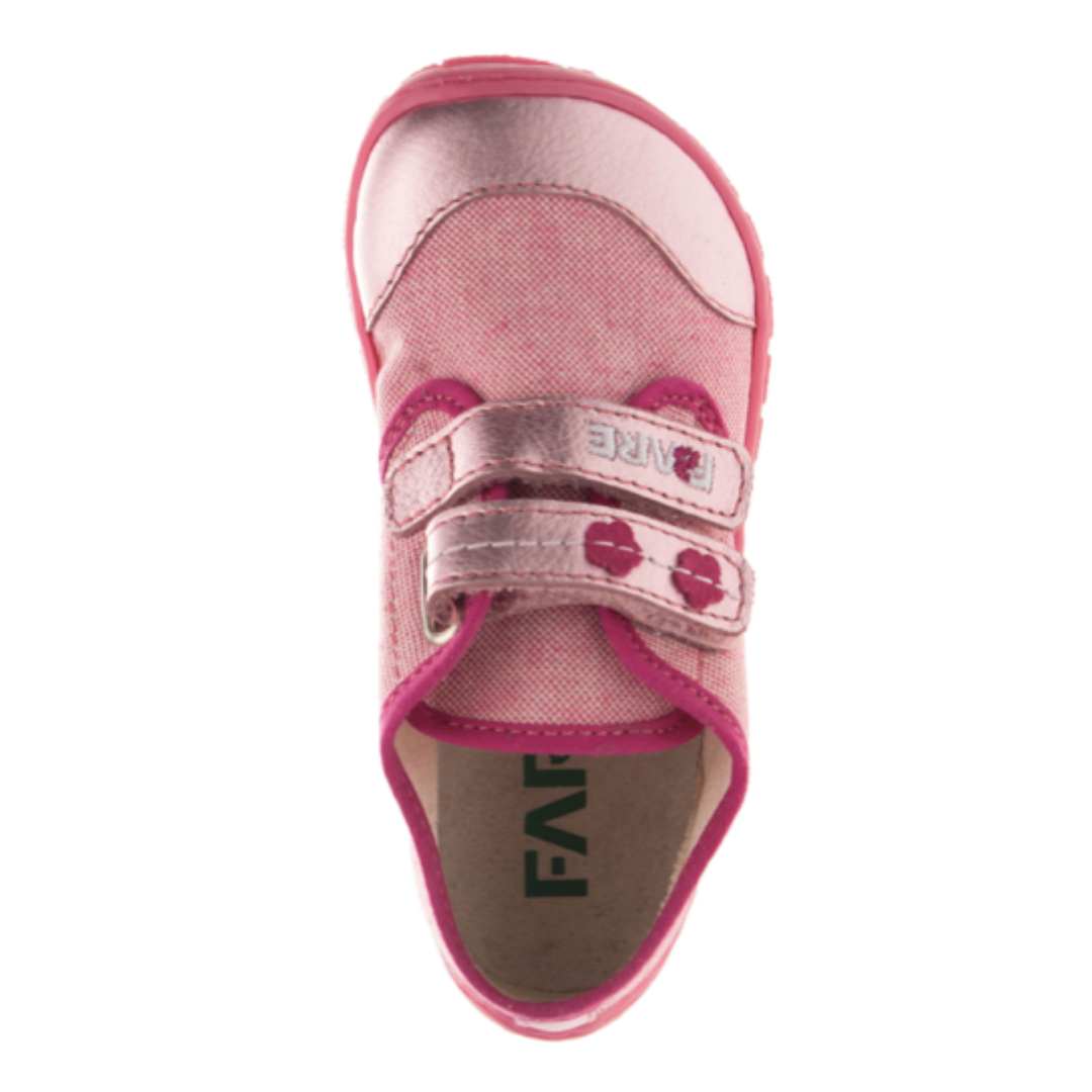 Sneakers tessuto rosa