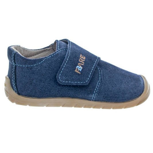 Scarpine in pelle denim