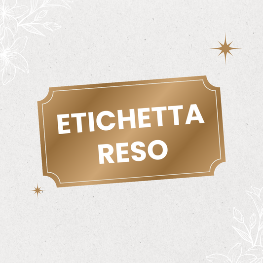 Etichetta di reso ADULTI/PREORDINE