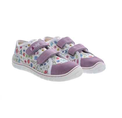 Sneakers tessuto a fiori