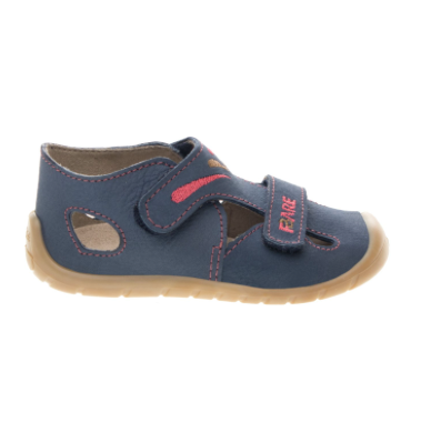 Blue leather sandals