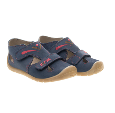 Sandaletti in pelle blu