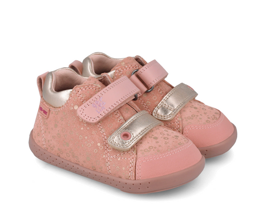 Sneakers Pink Gold suede water-repellent