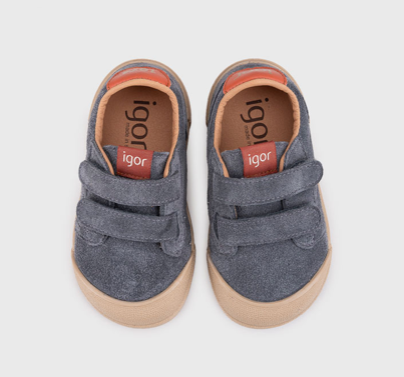Tennis Suede Grigio in pelle (20-22) MEDIUM