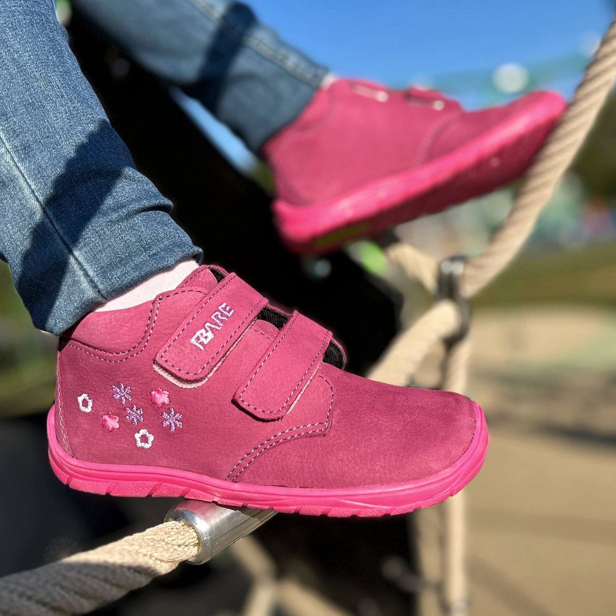 Scarpe caviglia alta Fiori