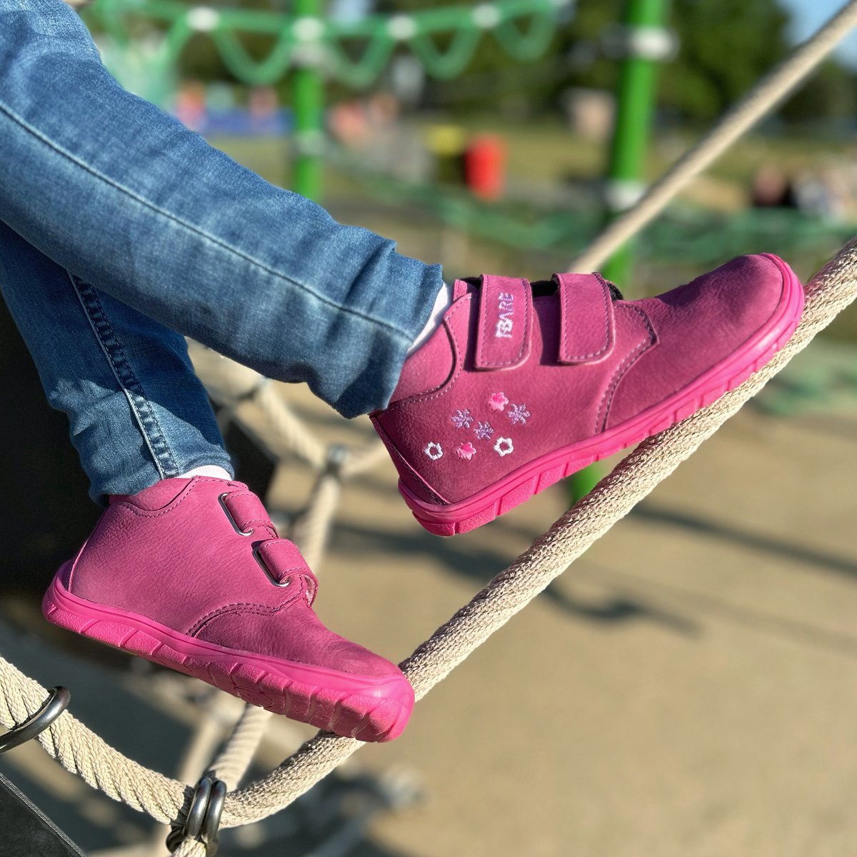 Scarpe caviglia alta Fiori