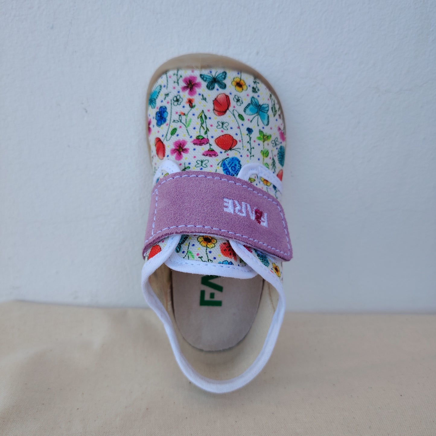 Scarpine tessuto a fiori