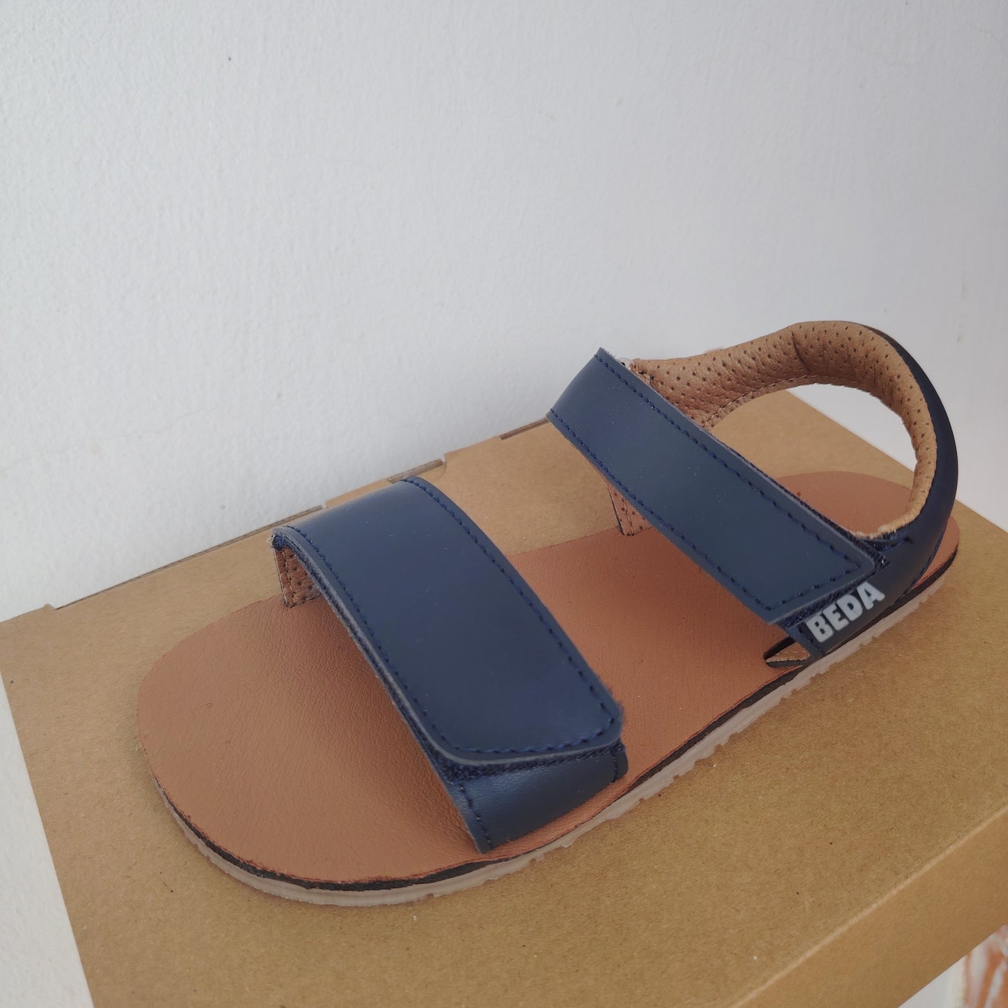 Sandaletti Navy in similpelle