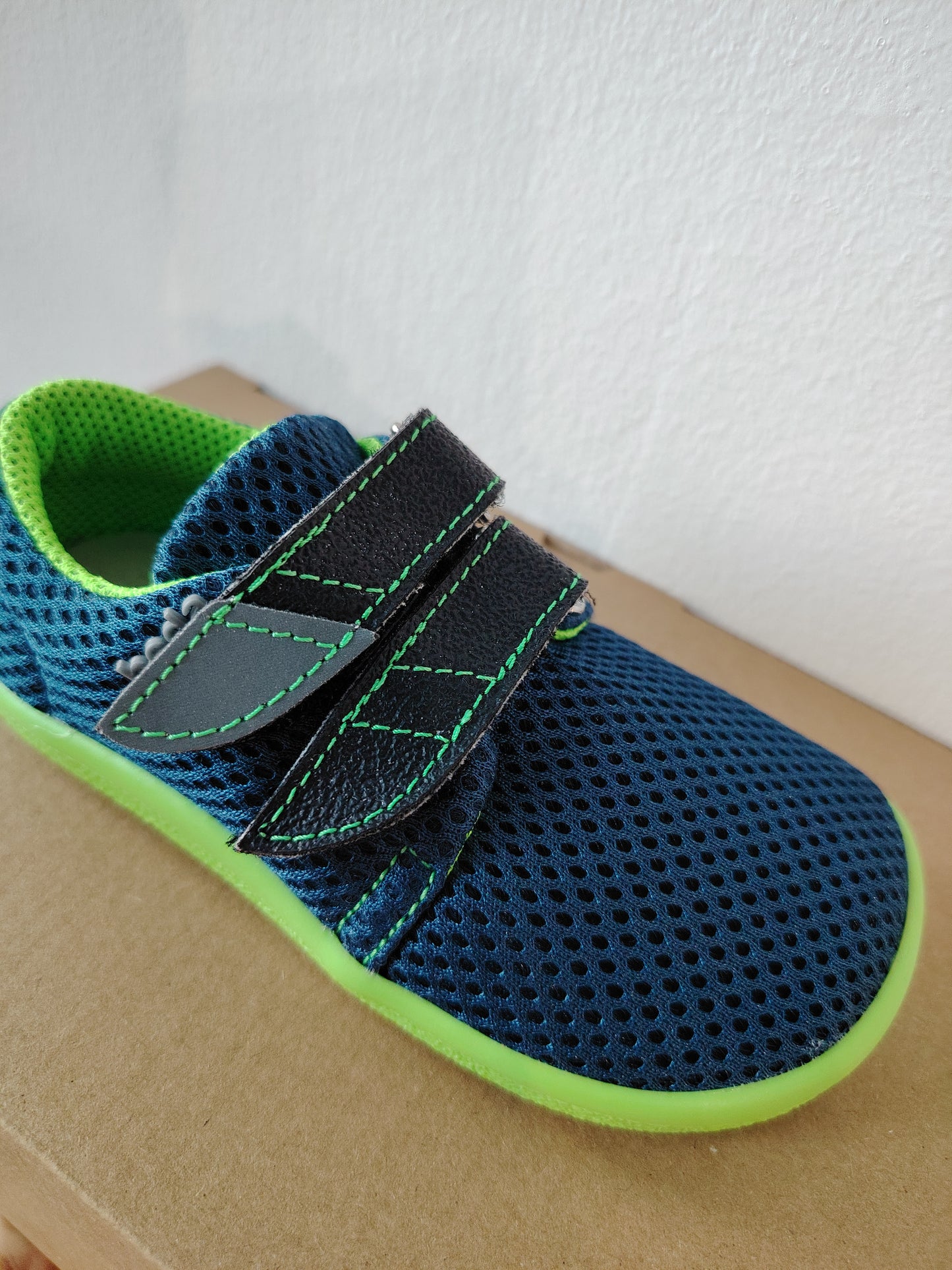 Sneakers mesh vegan Blu Lime