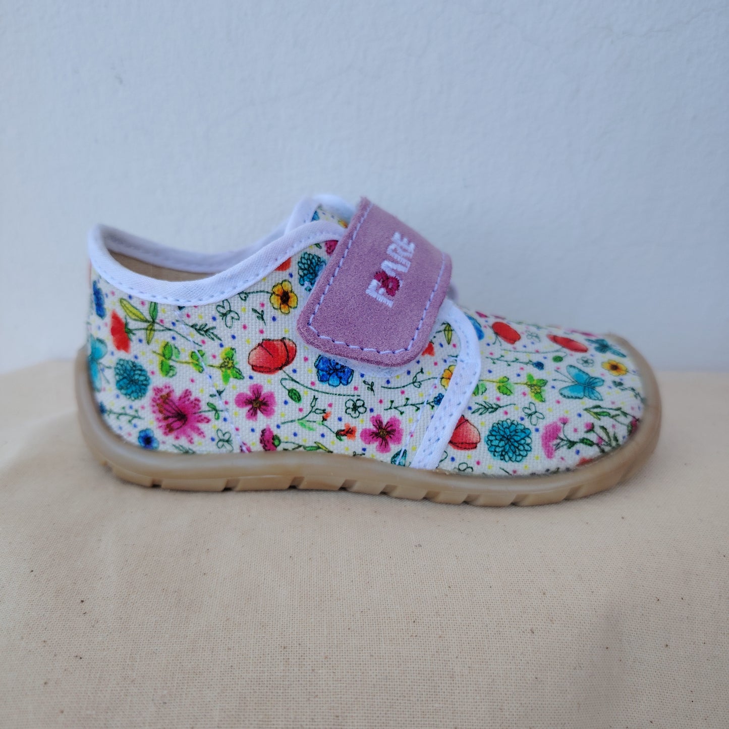 Scarpine tessuto a fiori