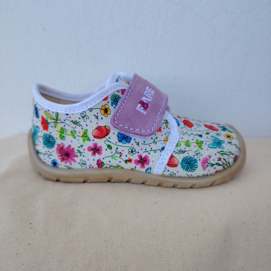 Scarpine tessuto a fiori