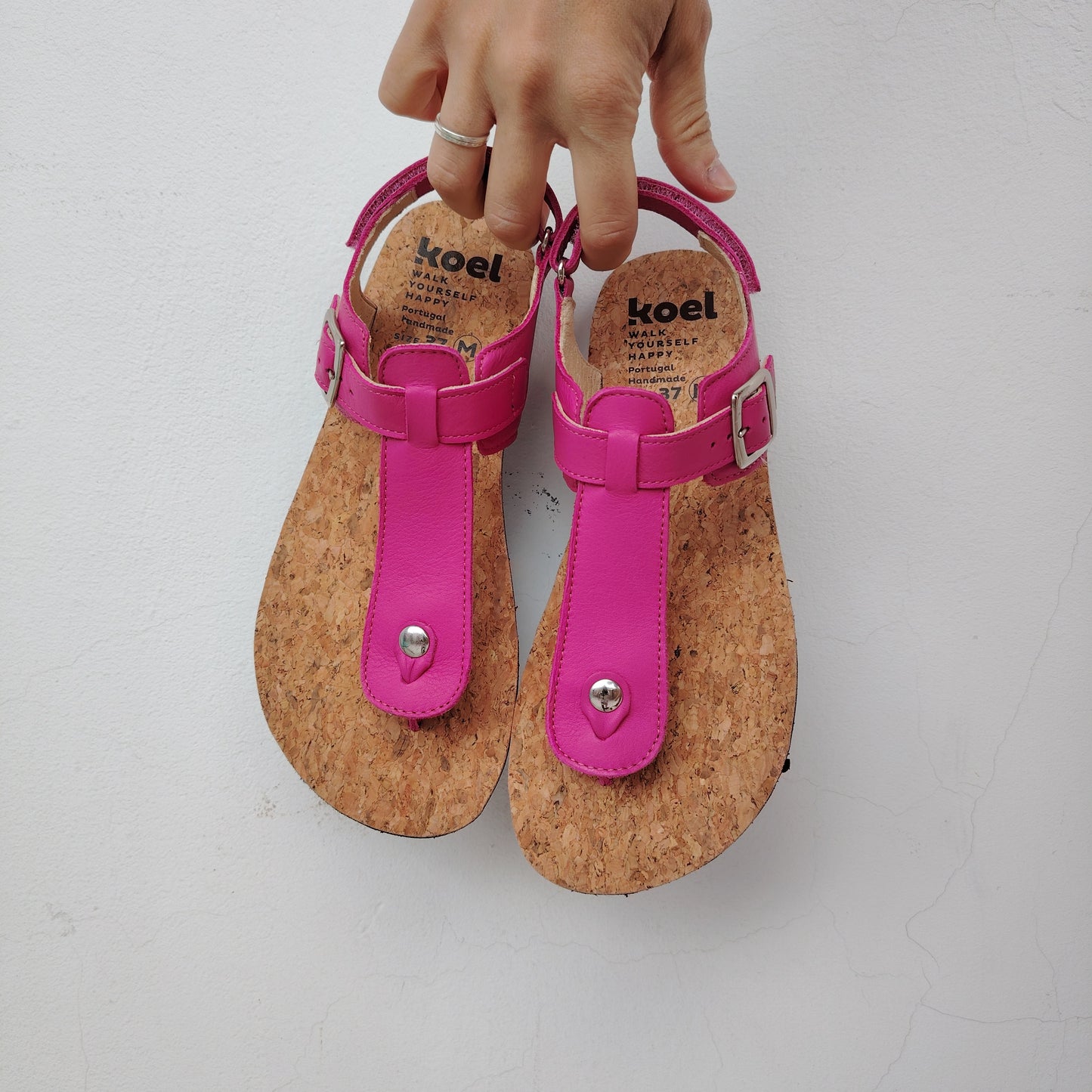 Abriana Fuchsia in pelle