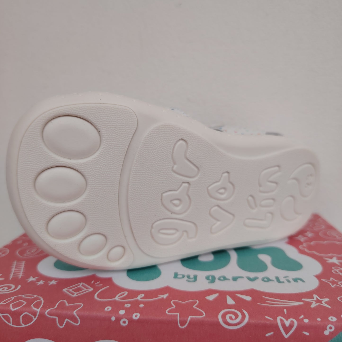 Sandaletto Bianco a pois in pelle
