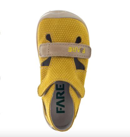 Sandaletti in pelle miele