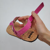 Abriana Fuchsia in pelle