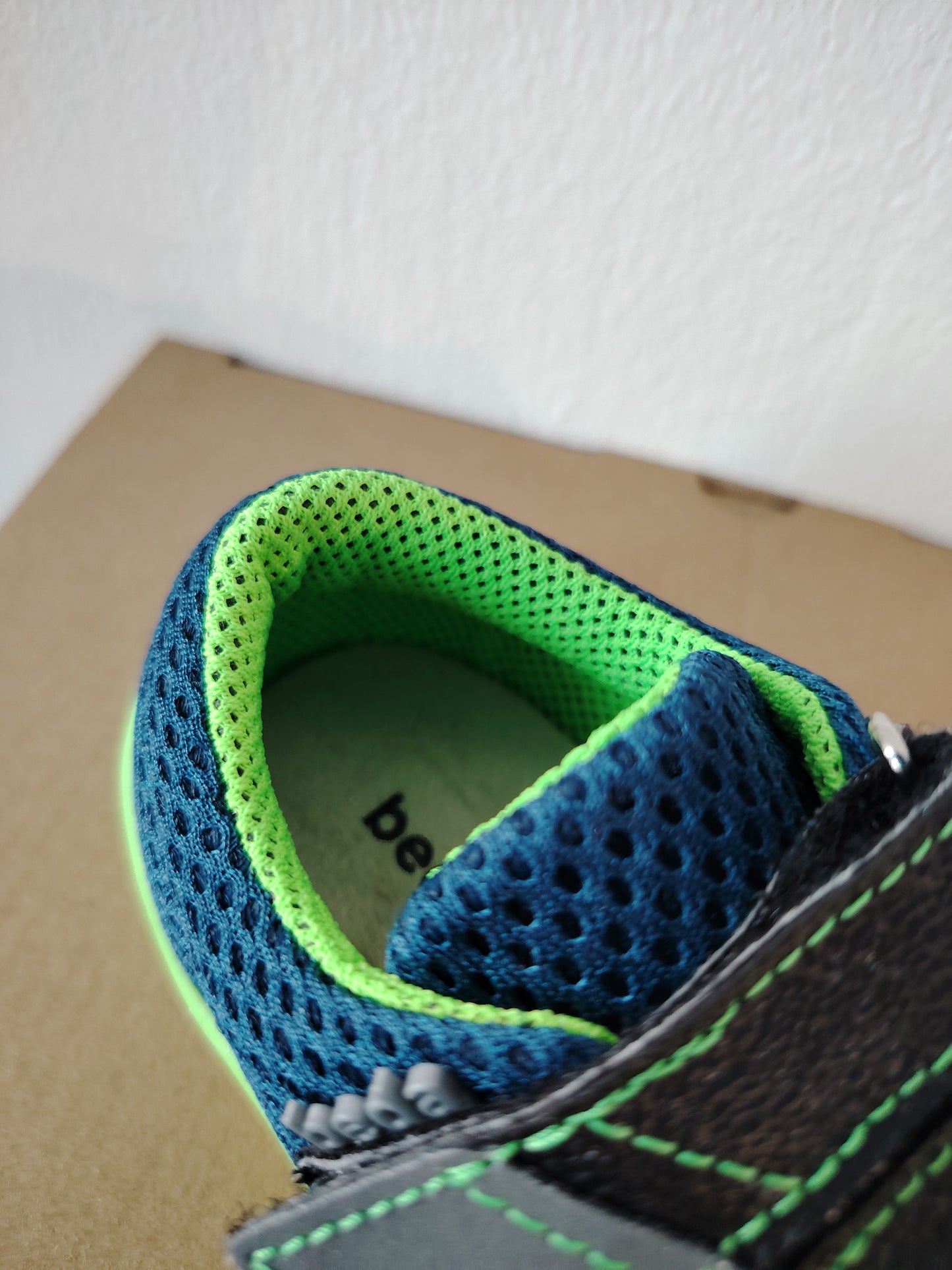 Sneakers mesh vegan Blu Lime