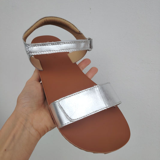 Cool Silver in leather